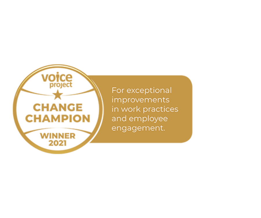 VP Change Champion logo and text 2021 - Website Footer
